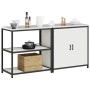 Juego de Almacenamiento de Cocina 2 pcs Blanco 180 x 50 x 92 cm