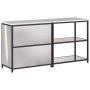 Juego de Almacenamiento de Cocina 2 pcs Plata 180 x 50 x 92 cm
