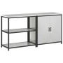 Juego de Almacenamiento de Cocina 2 pcs Plata 180 x 50 x 92 cm