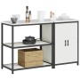 Juego de Almacenamiento de Cocina 2 pcs Blanco 150 x 50 x 92 cm