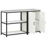 Juego de Almacenamiento de Cocina 2 pcs Blanco 150 x 50 x 92 cm