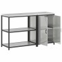 Juego de Almacenamiento de Cocina 2 pcs Plata 150 x 50 x 92 cm