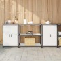 Juego de Almacenamiento de Cocina 3 pcs Blanco 210 x 50 x 92 cm