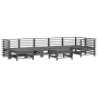Gartenmöbel-Set 8-teilig und graue Massivholzkissen von vidaXL, Gartensets - Ref: Foro24-3185880, Preis: 884,74 €, Rabatt: %