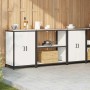 Juego de Almacenamiento de Cocina 3 pcs Blanco 210 x 50 x 92 cm