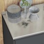 Juego de Almacenamiento de Cocina con estante 3 pcs Antracita