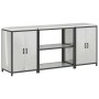 Juego de Almacenamiento de Cocina 3 pcs Plata 210 x 50 x 92 cm