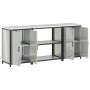 Juego de Almacenamiento de Cocina 3 pcs Plata 210 x 50 x 92 cm