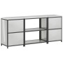 Juego de Almacenamiento de Cocina 3 pcs Plata 210 x 50 x 92 cm