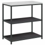 Juego de Almacenamiento de Cocina 3 pcs Negro 240 x 50 x 92 cm