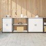 Juego de Almacenamiento de Cocina 3 pcs Blanco 240 x 50 x 92 cm