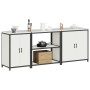 Juego de Almacenamiento de Cocina 3 pcs Blanco 240 x 50 x 92 cm