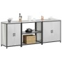 Juego de Almacenamiento de Cocina 3 pcs Plata 240 x 50 x 92 cm