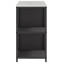 Juego de Almacenamiento de Cocina 2 pcs Negro 120 x 50 x 92 cm