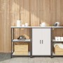 Juego de Almacenamiento de Cocina 2 pcs Blanco 120 x 50 x 92 cm