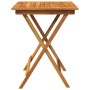 Comedor de jardín plegable 3 piezas madera maciza de acacia
