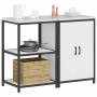 Juego de Almacenamiento de Cocina 2 pcs Blanco 120 x 50 x 92 cm