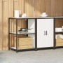 Juego de Almacenamiento de Cocina 2 pcs Blanco 120 x 50 x 92 cm