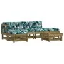 Garden furniture set 6 pieces and cushions made of impregnated pine wood by vidaXL, Garden sets - Ref: Foro24-3185898, Price:...