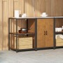 Juego de Almacenamiento de Cocina con estante 2 pcs Oxidado