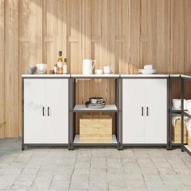 Juego de Almacenamiento de Cocina 3 pcs Blanco 180 x 50 x 92 cm