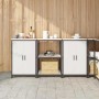 Juego de Almacenamiento de Cocina 3 pcs Blanco 180 x 50 x 92 cm
