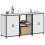 Juego de Almacenamiento de Cocina 3 pcs Blanco 180 x 50 x 92 cm