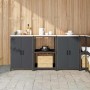 Juego de Almacenamiento de Cocina con estante 3 pcs Antracita