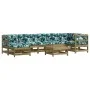 8-piece garden furniture set with impregnated pine wood cushions by vidaXL, Garden sets - Ref: Foro24-3185877, Price: 809,09 ...