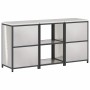Juego de Almacenamiento de Cocina 3 pcs Plata 180 x 50 x 92 cm