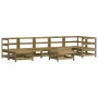8-teiliges Gartenmöbel-Set mit Kissen aus imprägniertem Kiefernholz von vidaXL, Gartensets - Ref: Foro24-3185877, Preis: 819,...