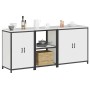Juego de Almacenamiento de Cocina 3 pcs Blanco 210 x 50 x 92 cm