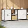 Juego de Almacenamiento de Cocina 3 pcs Blanco 210 x 50 x 92 cm