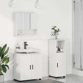 Juego de muebles de baño 3 pcs Blanco 61 x 35 x 64 cm