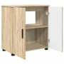 Juego de muebles de baño 3 pcs Roble Sonoma 61 x 35 x 64 cm