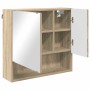 Juego de muebles de baño 3 pcs Roble Sonoma 61 x 35 x 64 cm