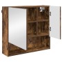 Juego de muebles de baño 3 pcs Roble ahumado 61 x 35 x 64 cm