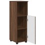 Juego de muebles de baño 3 pcs Marrón roble 61 x 35 x 64 cm