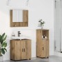 Juego de muebles de baño 3 pcs Roble artisan 61 x 35 x 64 cm