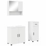 Juego de muebles de baño con cajón 3 pcs Blanco 61 x 35 x 64 cm