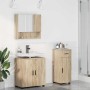 Juego de muebles de baño 3 pcs Roble Sonoma 61 x 35 x 64 cm