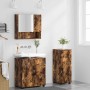 Juego de muebles de baño 3 pcs Roble ahumado 61 x 35 x 64 cm