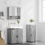 Juego de muebles de baño 3 pcs Gris sonoma 61 x 35 x 64 cm