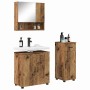 Juego de muebles de baño 3 pcs Madera vieja 61 x 35 x 64 cm