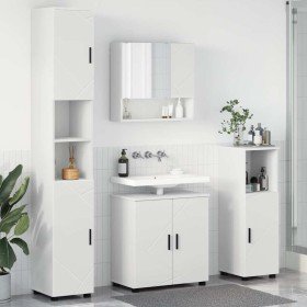 Juego de muebles de baño 4 pcs Blanco 61 x 35 x 64 cm