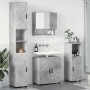 Juego de muebles de baño 4 pcs Gris hormigón 61 x 35 x 64 cm