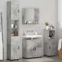 Juego de muebles de baño 4 pcs Gris hormigón 61 x 35 x 64 cm