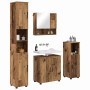 Juego de muebles de baño 4 pcs Madera vieja 61 x 35 x 64 cm