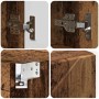 Juego de muebles de baño 4 pcs Madera vieja 61 x 35 x 64 cm