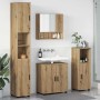 Juego de muebles de baño 4 pcs Roble artisan 61 x 35 x 64 cm